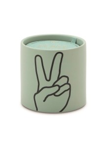 Керамична соева свещ Падивакс "Импресии - Мир" - мента -  Лавандула и мащерка 